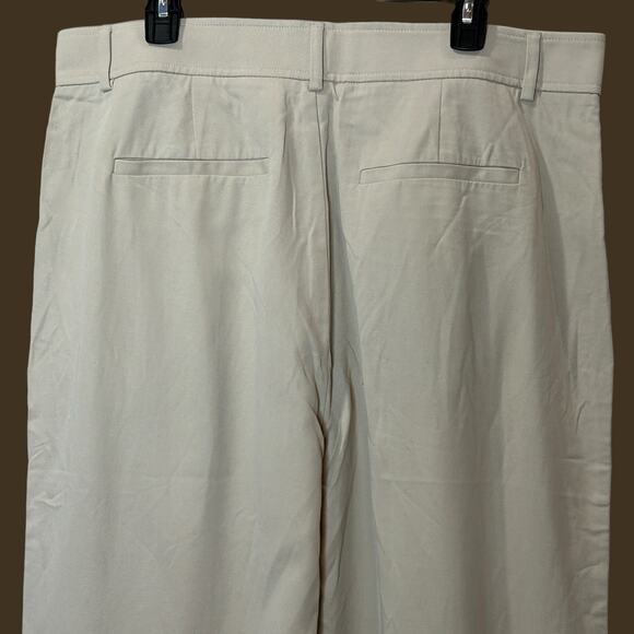 Everlane Way High Drape Pant Wide Leg Hi-Rise Sandstone Women 12S Short NWT - Picture 9 of 13
